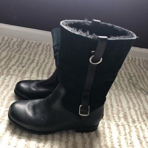 Ugg Boots- black with black shearling lining